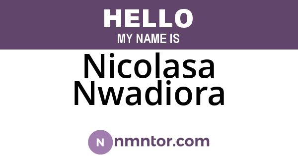 Nicolasa Nwadiora