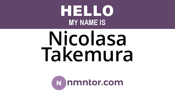 Nicolasa Takemura
