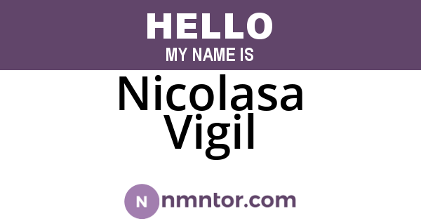 Nicolasa Vigil