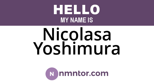 Nicolasa Yoshimura