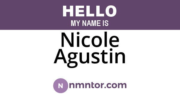 Nicole Agustin