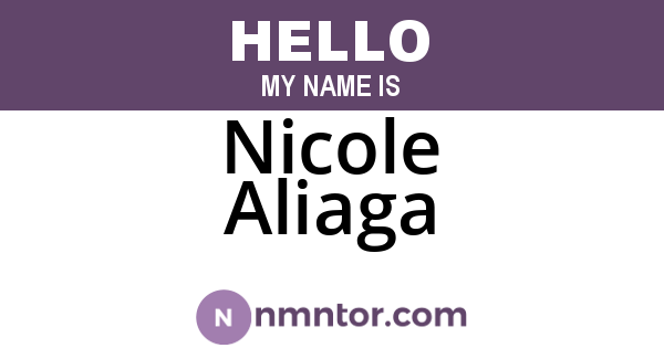 Nicole Aliaga