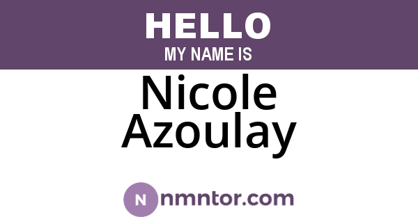Nicole Azoulay