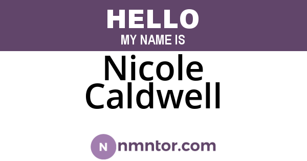 Nicole Caldwell