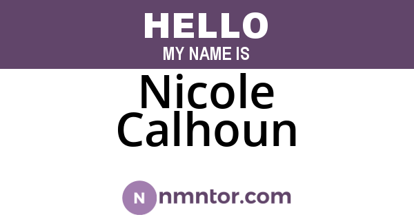 Nicole Calhoun