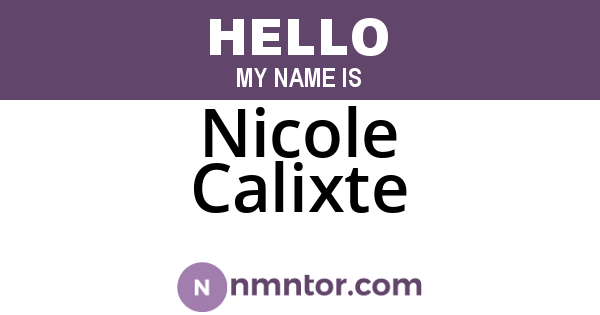 Nicole Calixte