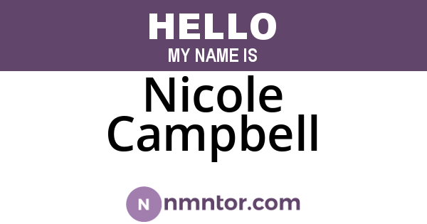 Nicole Campbell