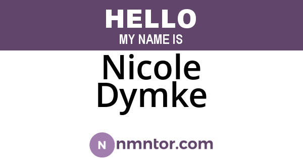 Nicole Dymke