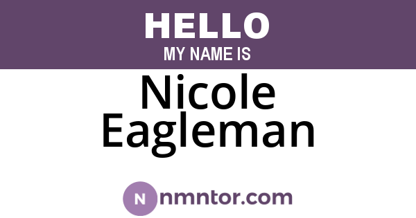 Nicole Eagleman