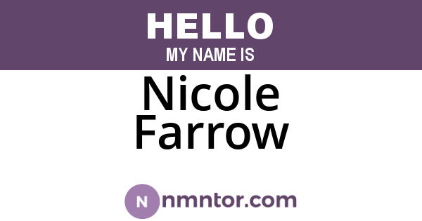 Nicole Farrow