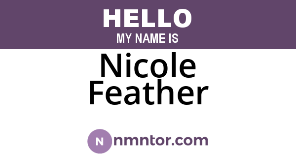 Nicole Feather
