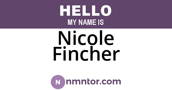 Nicole Fincher