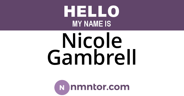 Nicole Gambrell