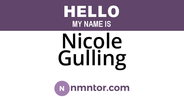 Nicole Gulling
