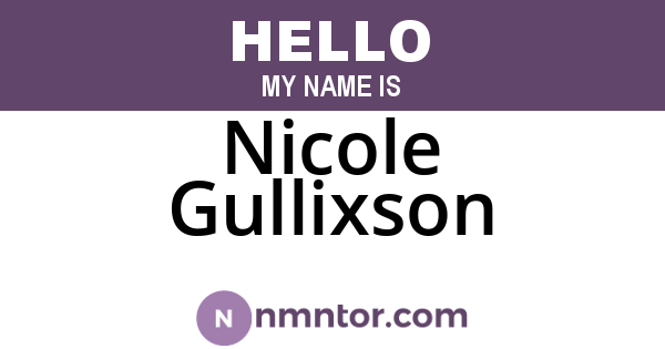 Nicole Gullixson