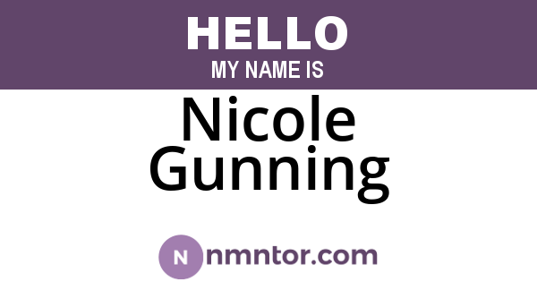 Nicole Gunning
