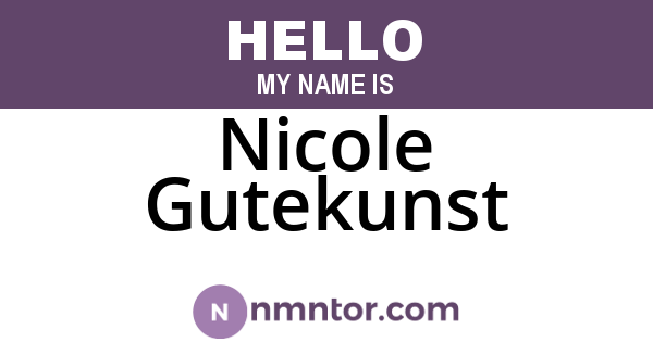 Nicole Gutekunst