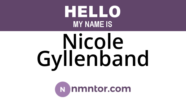 Nicole Gyllenband