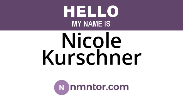 Nicole Kurschner