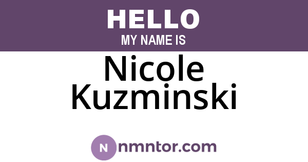 Nicole Kuzminski