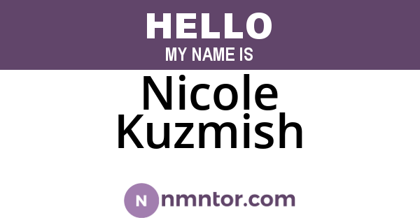Nicole Kuzmish