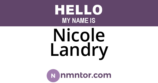 Nicole Landry