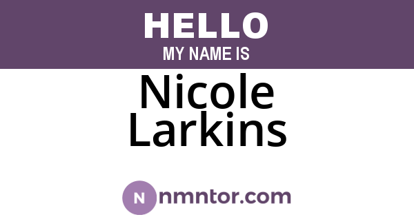 Nicole Larkins