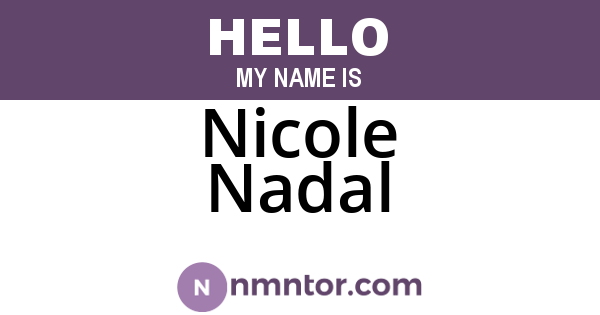 Nicole Nadal