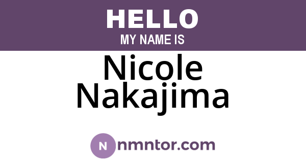 Nicole Nakajima