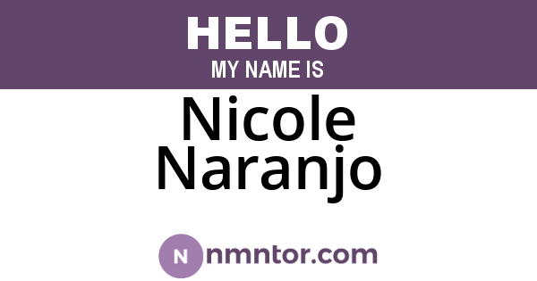 Nicole Naranjo