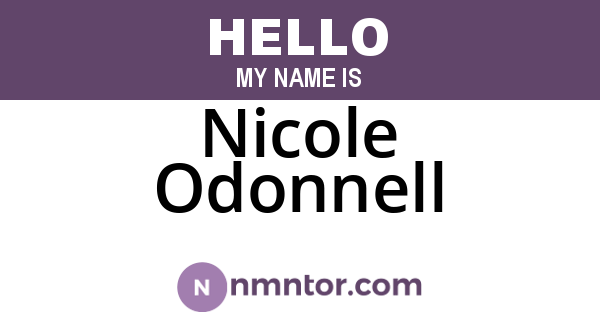 Nicole Odonnell