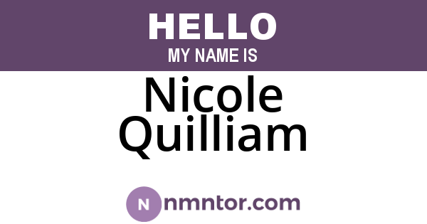 Nicole Quilliam