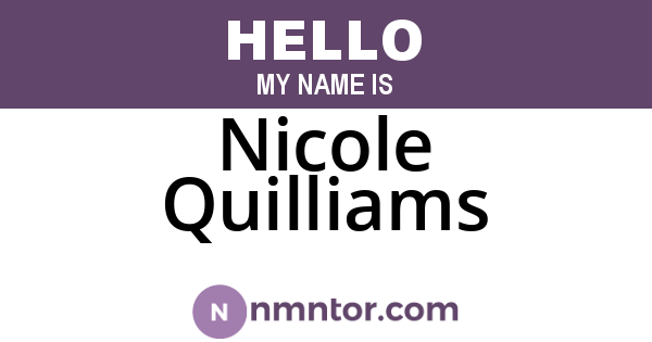 Nicole Quilliams