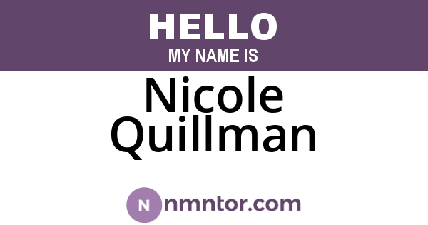 Nicole Quillman