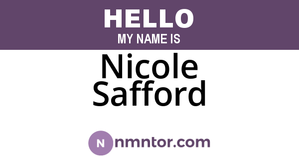 Nicole Safford