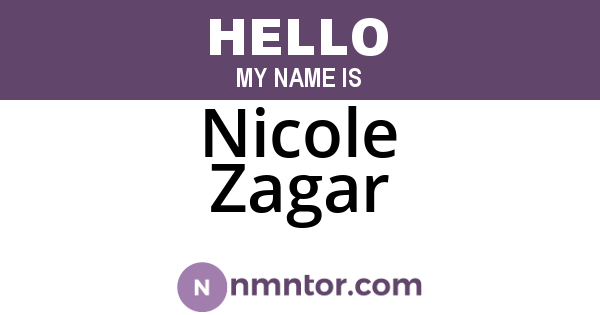 Nicole Zagar