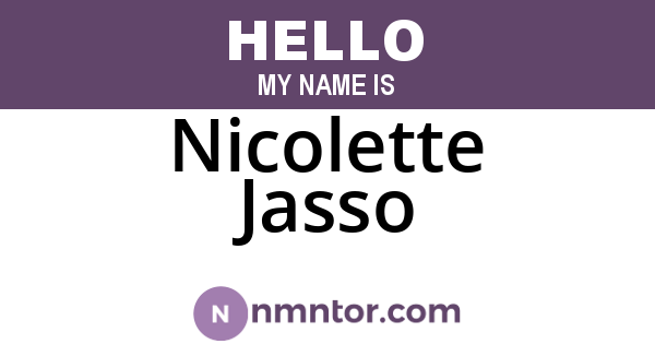 Nicolette Jasso