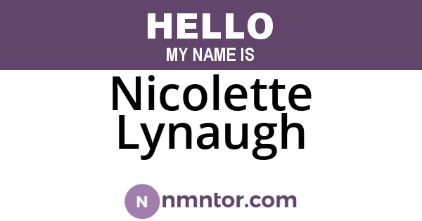 Nicolette Lynaugh