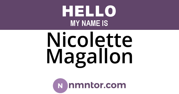 Nicolette Magallon