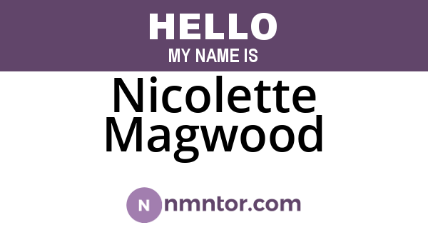 Nicolette Magwood