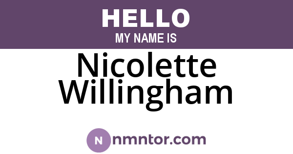 Nicolette Willingham