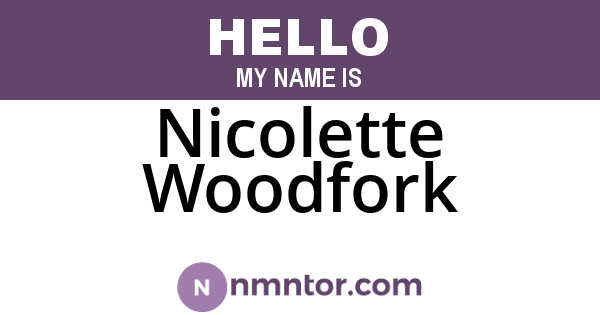 Nicolette Woodfork