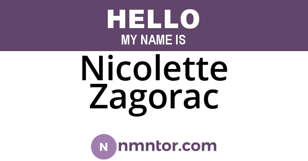 Nicolette Zagorac