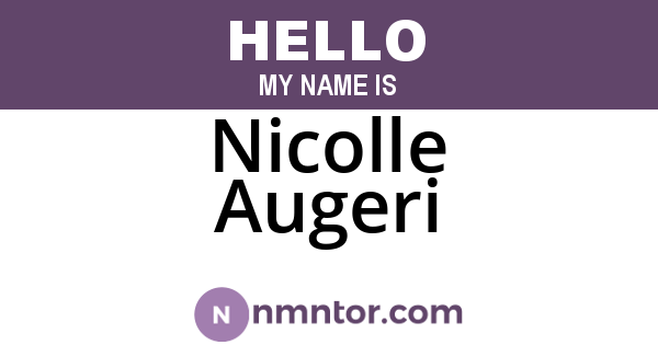 Nicolle Augeri