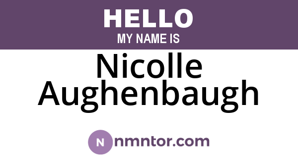 Nicolle Aughenbaugh