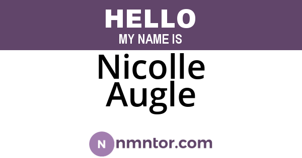 Nicolle Augle