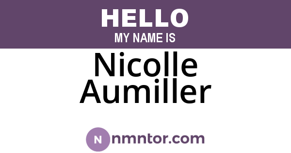 Nicolle Aumiller