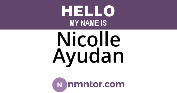 Nicolle Ayudan