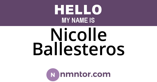 Nicolle Ballesteros