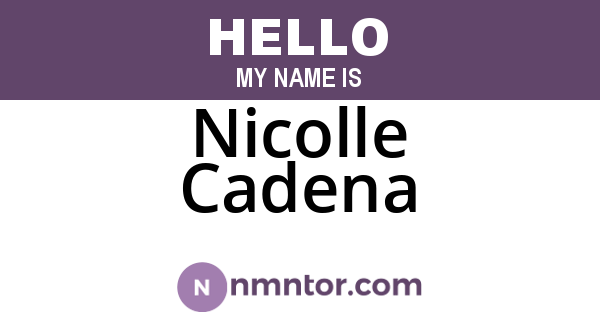 Nicolle Cadena